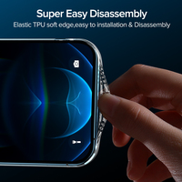Joyroom luksusowe etui na iPhone 13 12 Pro Max TPU + PC odporne na wstrząsy etui na telefony pełna osłona obiektywu dla iPhone 13 Pro Max Case 5